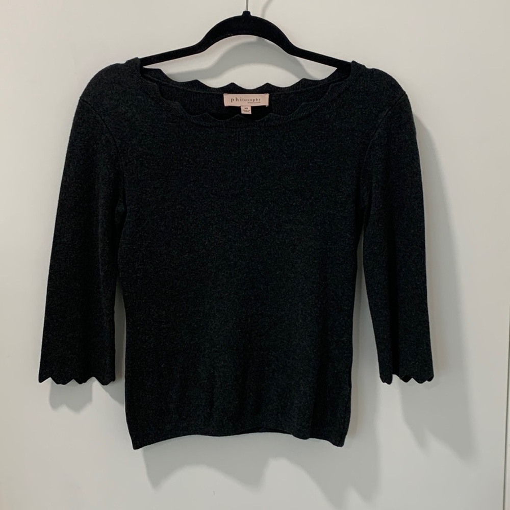 Philosophy Charcoal sweater